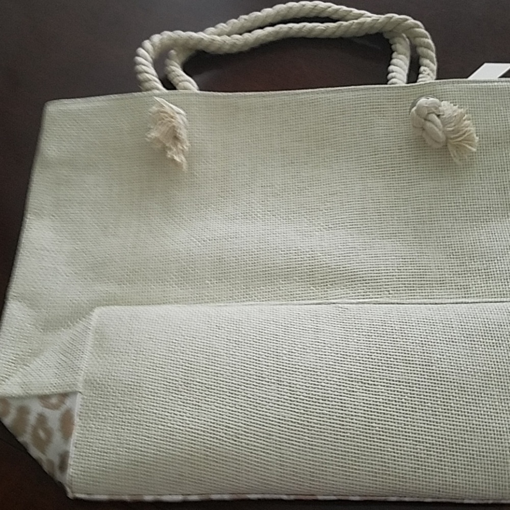 🎉2xHost Pick Rose Gold Leopard Canvas Tote - Picture 3 of 5